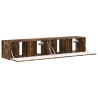 Meuble TV mural 2 pcs Chêne fumé 78,5 x 31 x 29,5 cm 621413621413