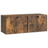 Meuble TV mural Chêne fumé 78,5 x 31 x 30 cm Bois d'ingénierie 621416621416