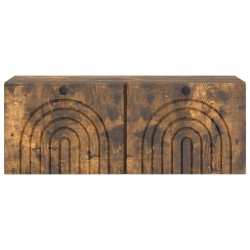 Meuble TV mural Chêne fumé 78,5 x 31 x 30 cm Bois d'ingénierie 621416621416