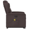 Fauteuil inclinable de massage électrique Marron foncé Tissu 621417621417