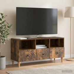 Meuble TV Chêne Fumé 102 x 34,5 x 50 cm Bois d’ingénierie 621418621418