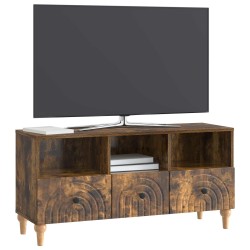 Meuble TV Chêne Fumé 102 x 34,5 x 50 cm Bois d’ingénierie 621418621418