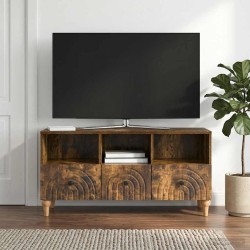 Meuble TV Chêne Fumé 102 x 34,5 x 50 cm Bois d’ingénierie 621418621418