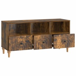 Meuble TV Chêne Fumé 102 x 34,5 x 50 cm Bois d’ingénierie 621418621418