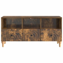 Meuble TV Chêne Fumé 102 x 34,5 x 50 cm Bois d’ingénierie 621418621418