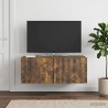 Meuble TV mural Chêne fumé 78,5 x 41 x 30 cm Bois d'ingénierie 621419621419
