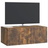 Meuble TV mural Chêne fumé 78,5 x 41 x 30 cm Bois d'ingénierie 621419621419