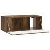 Meuble TV mural Chêne fumé 78,5 x 41 x 30 cm Bois d'ingénierie 621419621419