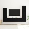 Ensemble meuble TV 4 pcs Chêne noir Bois d'ingénierie 621420621420