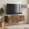 Meuble TV mural Chêne fumé 98 x 31 x 30 cm Bois d'ingénierie 621421621421