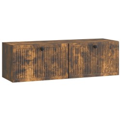 Meuble TV mural Chêne fumé 98 x 31 x 30 cm Bois d'ingénierie 621421621421