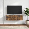 Meuble TV mural Chêne fumé 98 x 31 x 30 cm Bois d'ingénierie 621421621421