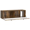Meuble TV mural Chêne fumé 98 x 31 x 30 cm Bois d'ingénierie 621421621421