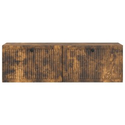 Meuble TV mural Chêne fumé 98 x 31 x 30 cm Bois d'ingénierie 621421621421