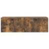 Meuble TV mural Chêne fumé 98 x 31 x 30 cm Bois d'ingénierie 621421621421