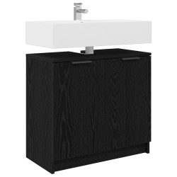 Cabinet de salle de bain Chêne noir 64,5 x 33,5 x 59 cm 621422621422