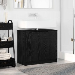Cabinet de salle de bain Chêne noir 64,5 x 33,5 x 59 cm 621422621422