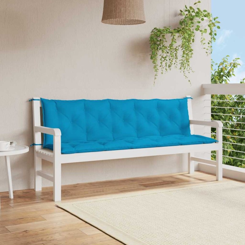 Coussin de banc de jardin bleu clair tissu oxford 621423621423