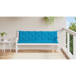 Coussin de banc de jardin bleu clair tissu oxford 621423621423