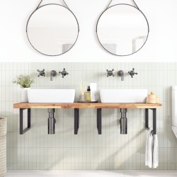 Dessus de meuble de salle de bain non traité bois d'acacia 621425621425