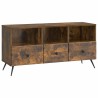 Meuble TV Chêne fumé 102 x 34,5 x 50 cm Bois d'ingénierie 621426621426