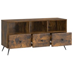 Meuble TV Chêne fumé 102 x 34,5 x 50 cm Bois d'ingénierie 621426621426