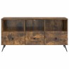Meuble TV Chêne fumé 102 x 34,5 x 50 cm Bois d'ingénierie 621426621426