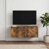 Meuble TV mural Chêne fumé 78,5 x 41 x 30 cm Bois d'ingénierie 621428621428