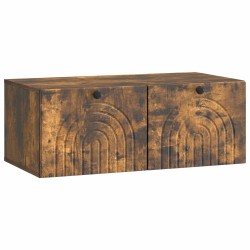 Meuble TV mural Chêne fumé 78,5 x 41 x 30 cm Bois d'ingénierie 621428621428