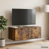 Meuble TV mural Chêne fumé 78,5 x 41 x 30 cm Bois d'ingénierie 621428621428