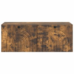 Meuble TV mural Chêne fumé 78,5 x 41 x 30 cm Bois d'ingénierie 621428621428