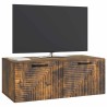 Meuble TV mural Chêne fumé 78,5 x 41 x 30 cm Bois d'ingénierie 621430621430