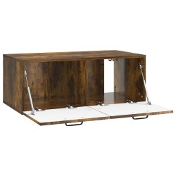 Meuble TV mural Chêne fumé 78,5 x 41 x 30 cm Bois d'ingénierie 621430621430