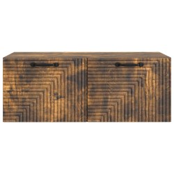 Meuble TV mural Chêne fumé 78,5 x 41 x 30 cm Bois d'ingénierie 621430621430