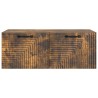 Meuble TV mural Chêne fumé 78,5 x 41 x 30 cm Bois d'ingénierie 621430621430