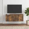 Meuble TV mural Chêne fumé 78,5 x 41 x 30 cm Bois d'ingénierie 621436621436