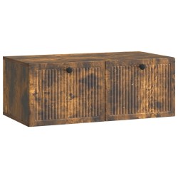 Meuble TV mural Chêne fumé 78,5 x 41 x 30 cm Bois d'ingénierie 621436621436
