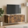 Meuble TV mural Chêne fumé 78,5 x 41 x 30 cm Bois d'ingénierie 621436621436