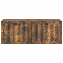 Meuble TV mural Chêne fumé 78,5 x 41 x 30 cm Bois d'ingénierie 621436621436