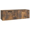 Meuble TV mural Chêne fumé 98 x 31 x 30 cm Bois d'ingénierie 621438621438