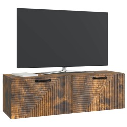 Meuble TV mural Chêne fumé 98 x 31 x 30 cm Bois d'ingénierie 621438621438