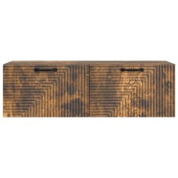 Meuble TV mural Chêne fumé 98 x 31 x 30 cm Bois d'ingénierie 621438621438