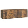 Meuble TV mural Chêne fumé 98 x 31 x 30 cm Bois d'ingénierie 621439621439