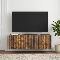 Meuble TV mural Chêne fumé 98 x 31 x 30 cm Bois d'ingénierie 621439621439