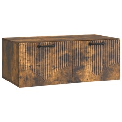 Meuble TV mural Chêne fumé 78,5 x 41 x 30 cm Bois d'ingénierie 621441621441