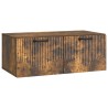 Meuble TV mural Chêne fumé 78,5 x 41 x 30 cm Bois d'ingénierie 621441621441