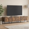 Meuble TV Chêne fumé 147 x 34,5 x 32 cm Bois d'ingénierie 621447621447