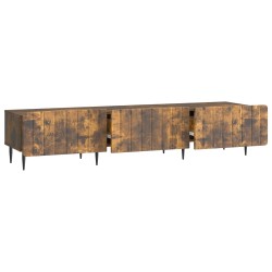 Meuble TV Chêne fumé 147 x 34,5 x 32 cm Bois d'ingénierie 621447621447