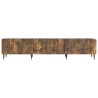 Meuble TV Chêne fumé 147 x 34,5 x 32 cm Bois d'ingénierie 621447621447