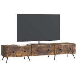 Meuble TV Chêne fumé 147 x 34,5 x 30 cm Bois d'ingénierie 621448621448
